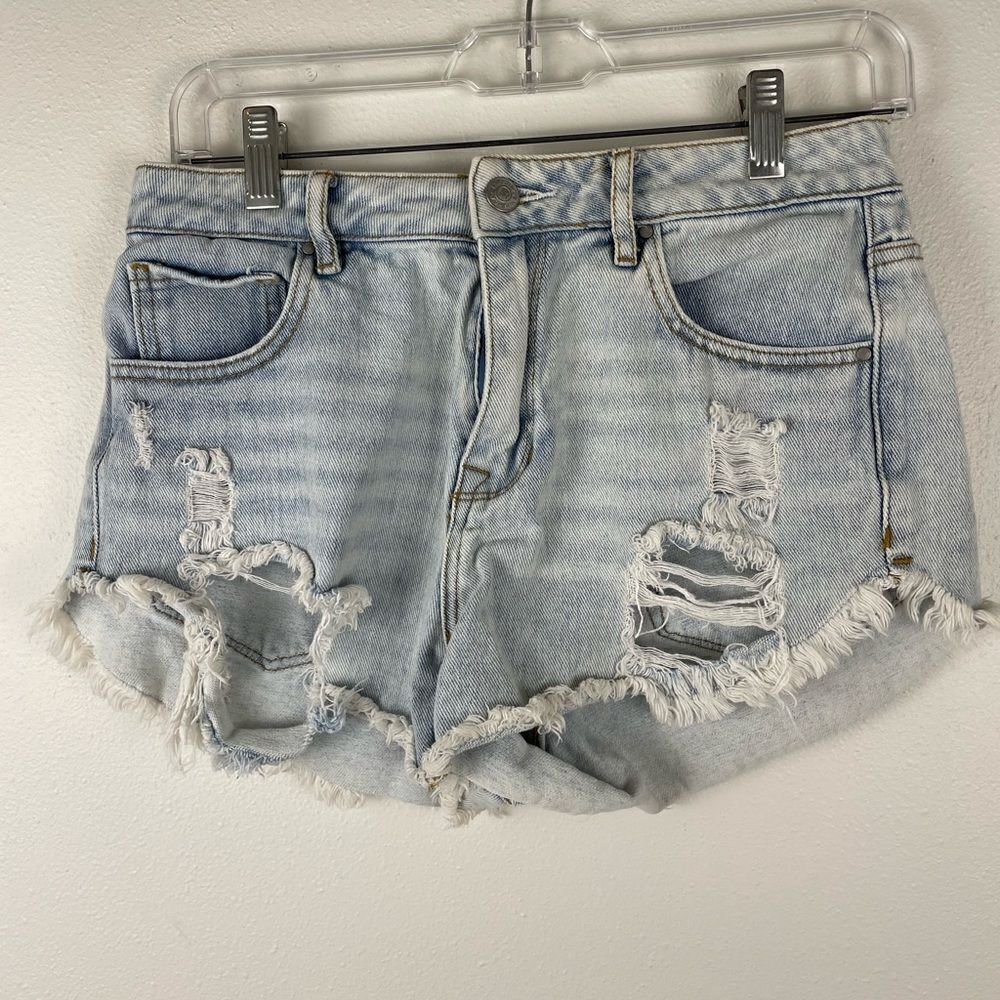 PacSun High Rise Festival Denim Shorts Size 26 EUC